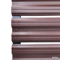 Prim-plan al modelului SIMETRICA Sipca Metalica cu finisaj de Mat în culoare Maro Ciocolata RAL 8017, disponibil pe www.sipca.ro, fabricat de Top Profil Sistem.