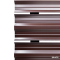 Prim-plan al modelului SIMETRICA Sipca Metalica cu finisaj de Mat în culoare Maro Ciocolata RAL 8017, disponibil pe www.sipca.ro, fabricat de Top Profil Sistem.
